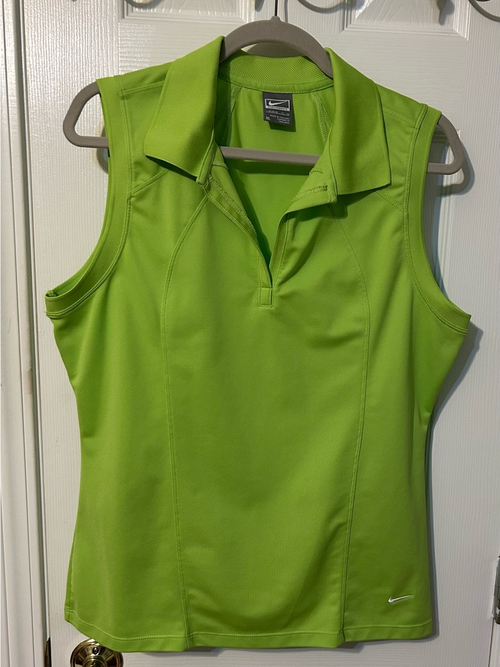 Nike Lime Green XL Sleeveless Polo